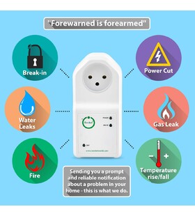 iSocket multifunction smart plug with power cutl alarm SMS, Israeli model